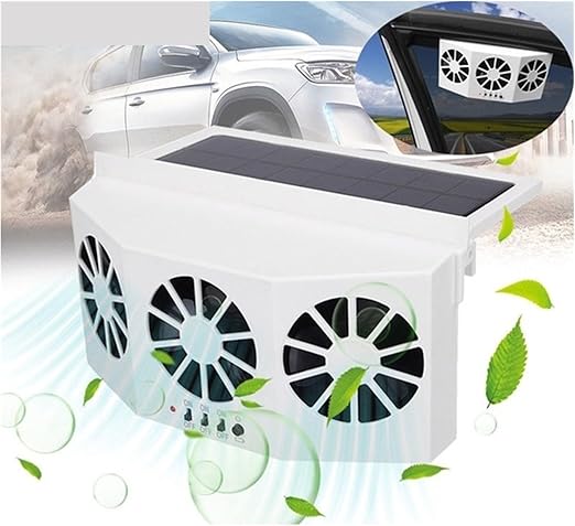 Solar Powered Car Ac Fan